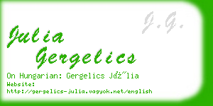 julia gergelics business card